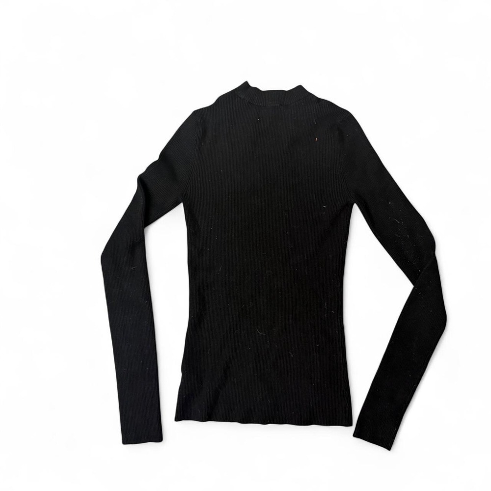 NWOT womens Anna Chicribbed knit long sleeve top with cut‎ out fits size S - Picture 7 of 7